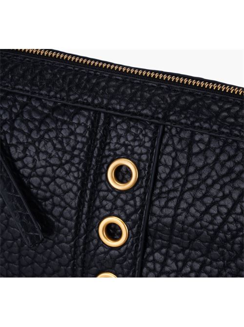 fringes shoulder bag synt.tumbled LA CARRIE | 152M-DB-172-TBSBLACK